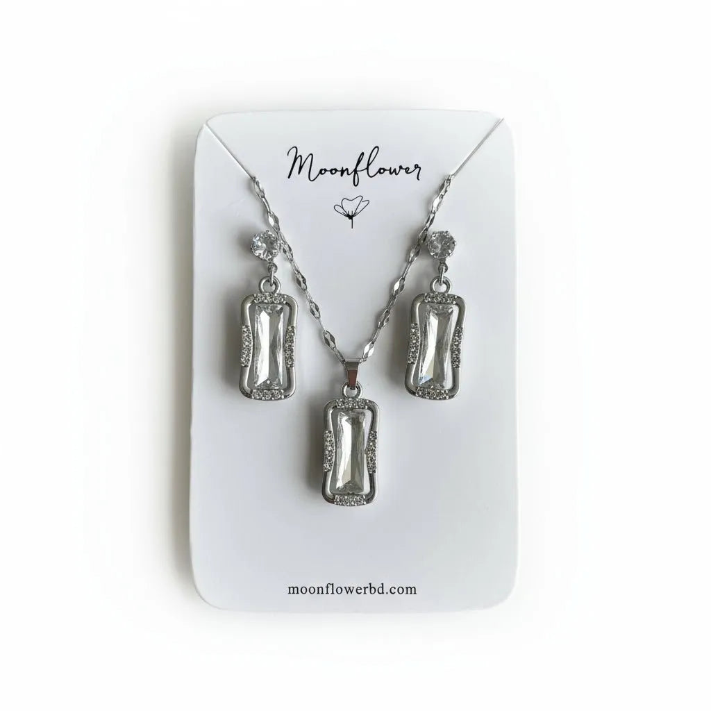 Diamond Crystal Jewelry Set - Moonflower