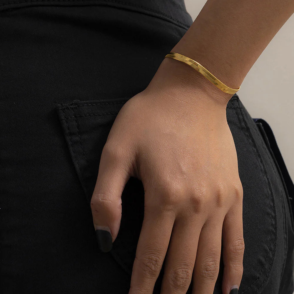 Herringbone Chain Bracelet