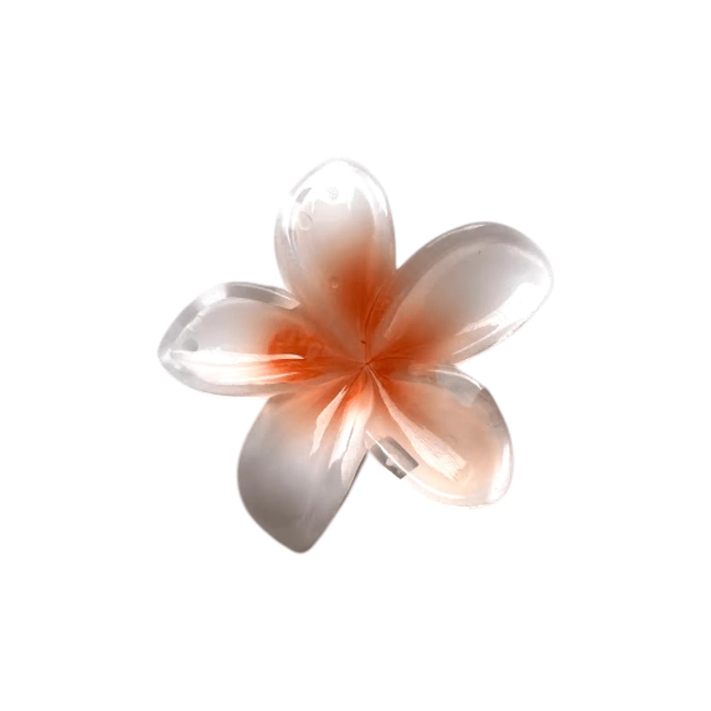 Medium Plumeria Hair Claw - Moonflower