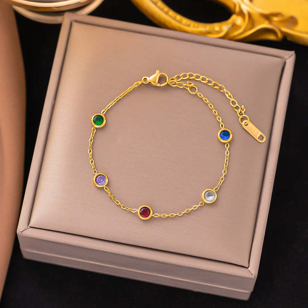 Rainbow Gemstone Bracelet