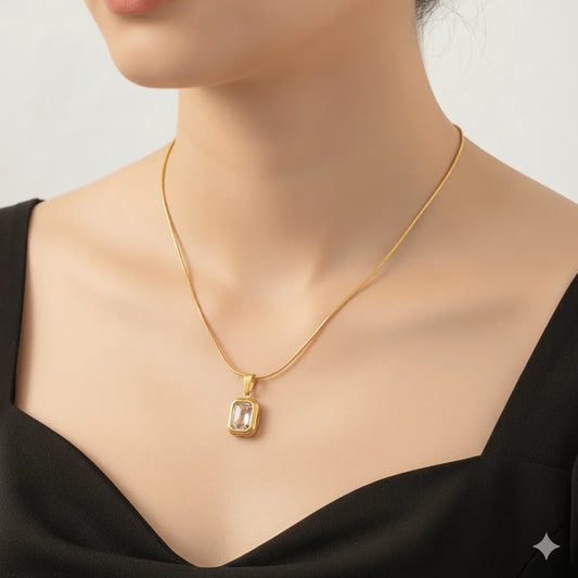 White Emerald Necklace