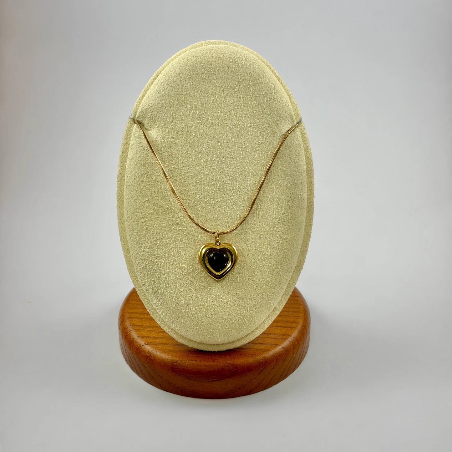 Black Heart Pendant Necklace
