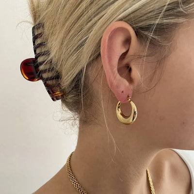 18K Gold Plated Stainless Steel Earrings