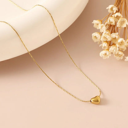 Dainty Gold Heart Necklace