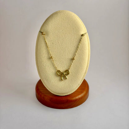 Gold Bow Necklace