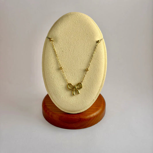 Gold Bow Necklace
