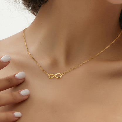 Gold Infinity Necklace - Moonflower