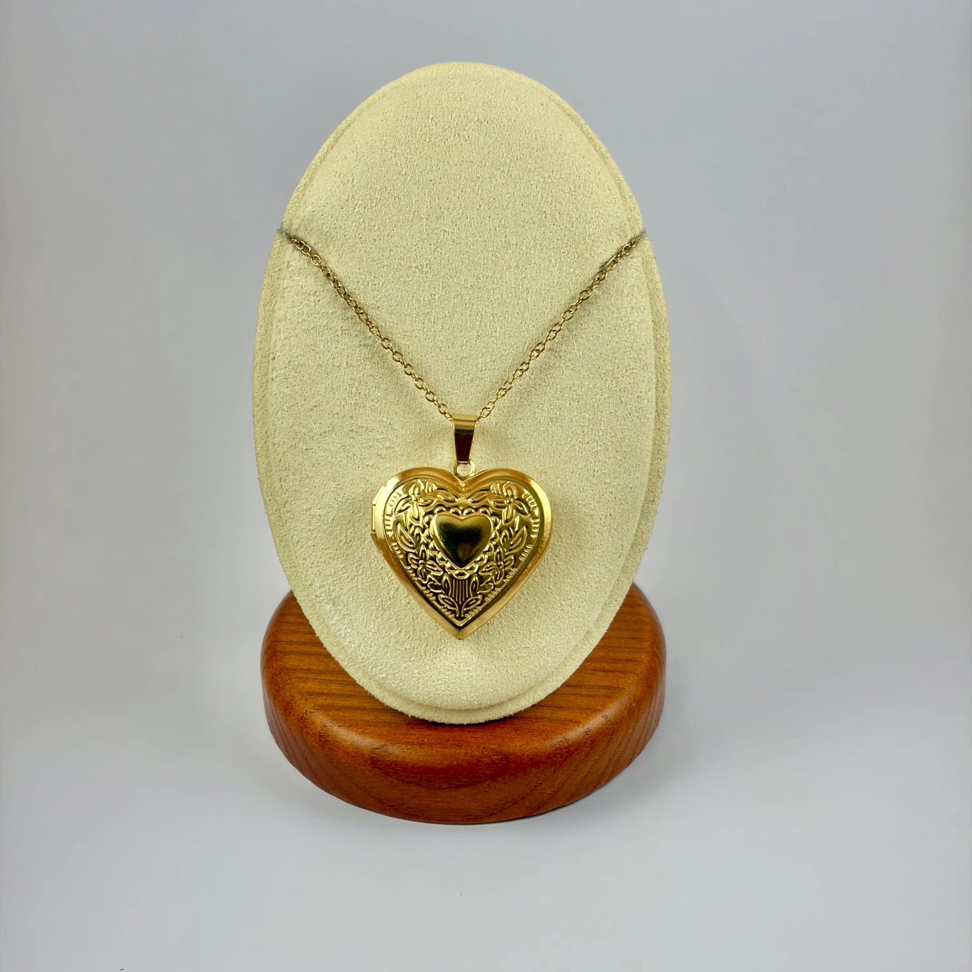 Heart Locket Necklace - Moonflower