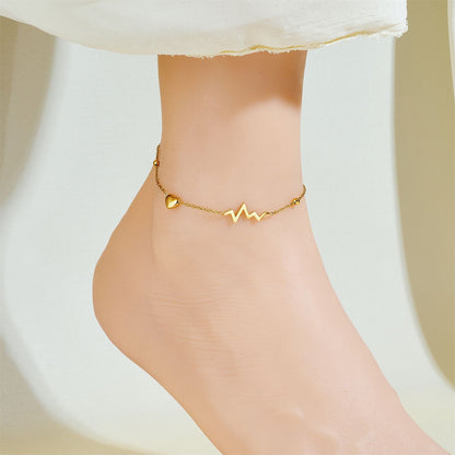 Heartbeat Chain Anklet