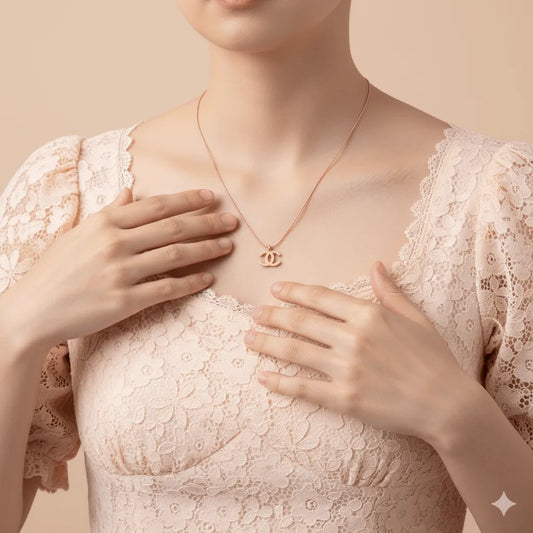 Iconic Double C Necklace - Moonflower