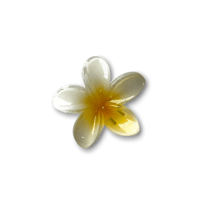 Large Plumeria Hair Claw - Moonflower