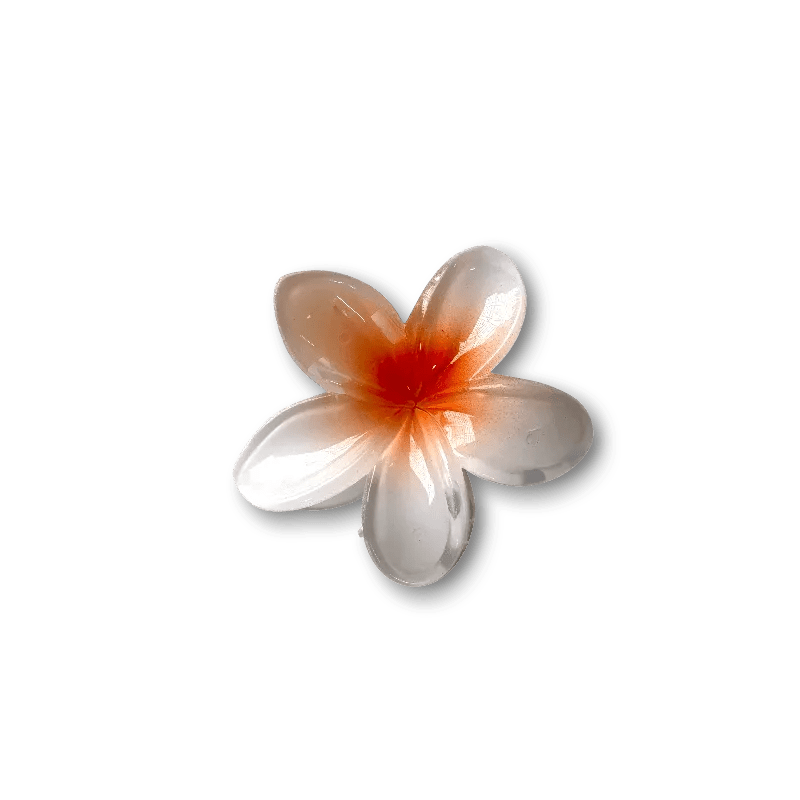 Large Plumeria Hair Claw - Moonflower