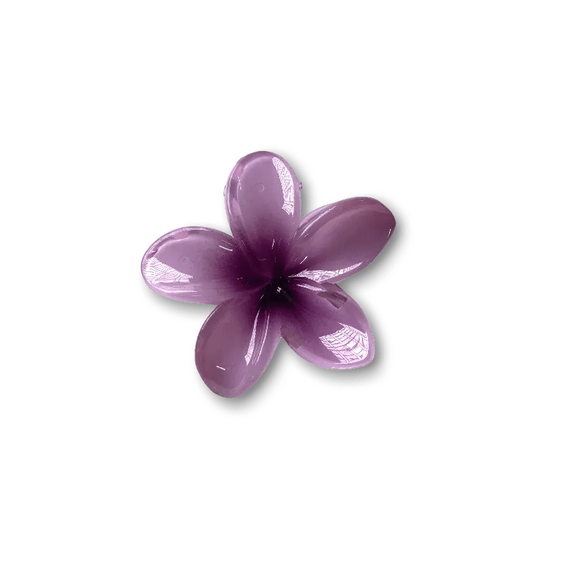 Large Plumeria Hair Claw - Moonflower