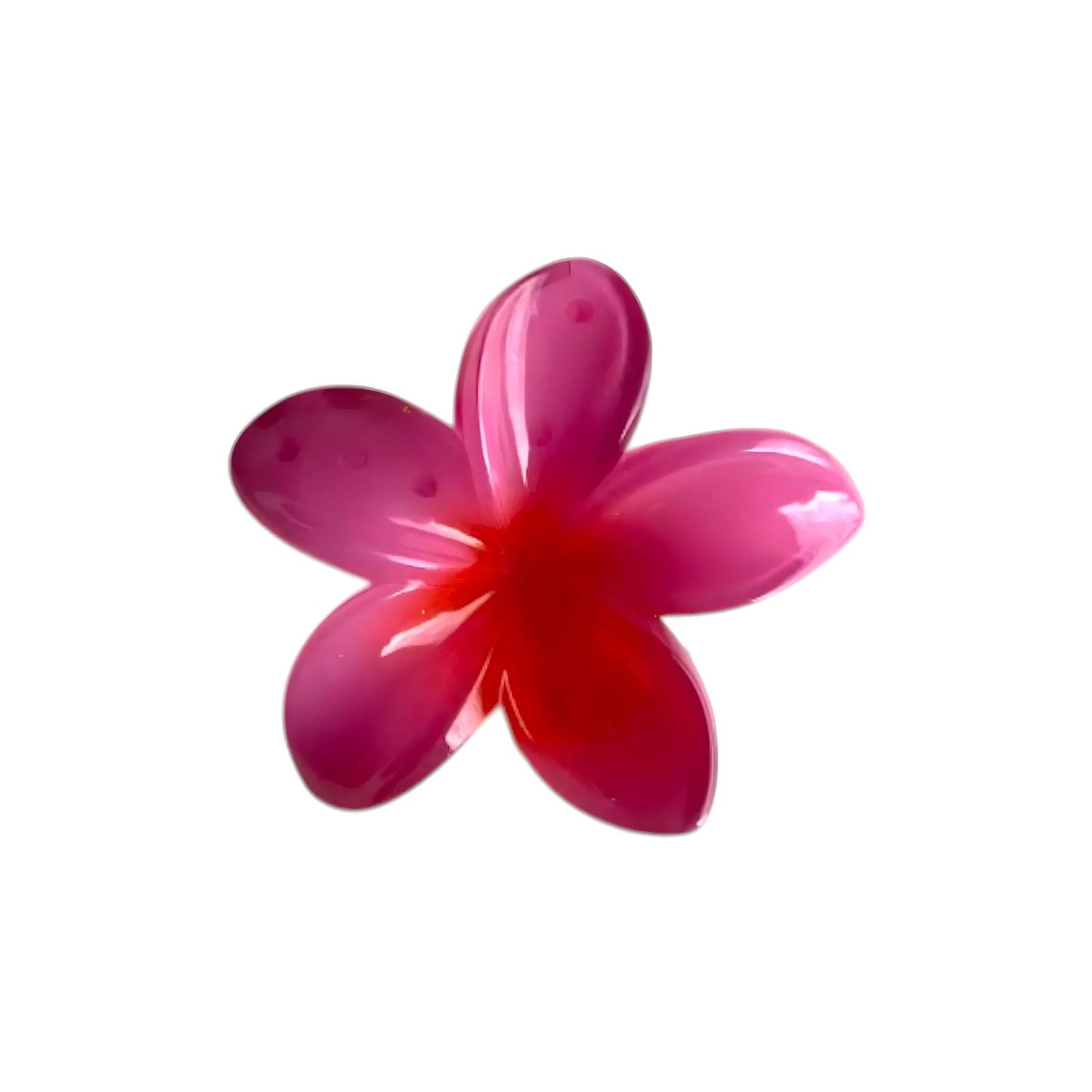 Medium Plumeria Hair Claw - Moonflower