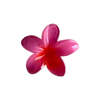 Medium Plumeria Hair Claw - Moonflower