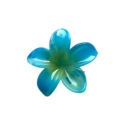 Medium Plumeria Hair Claw - Moonflower
