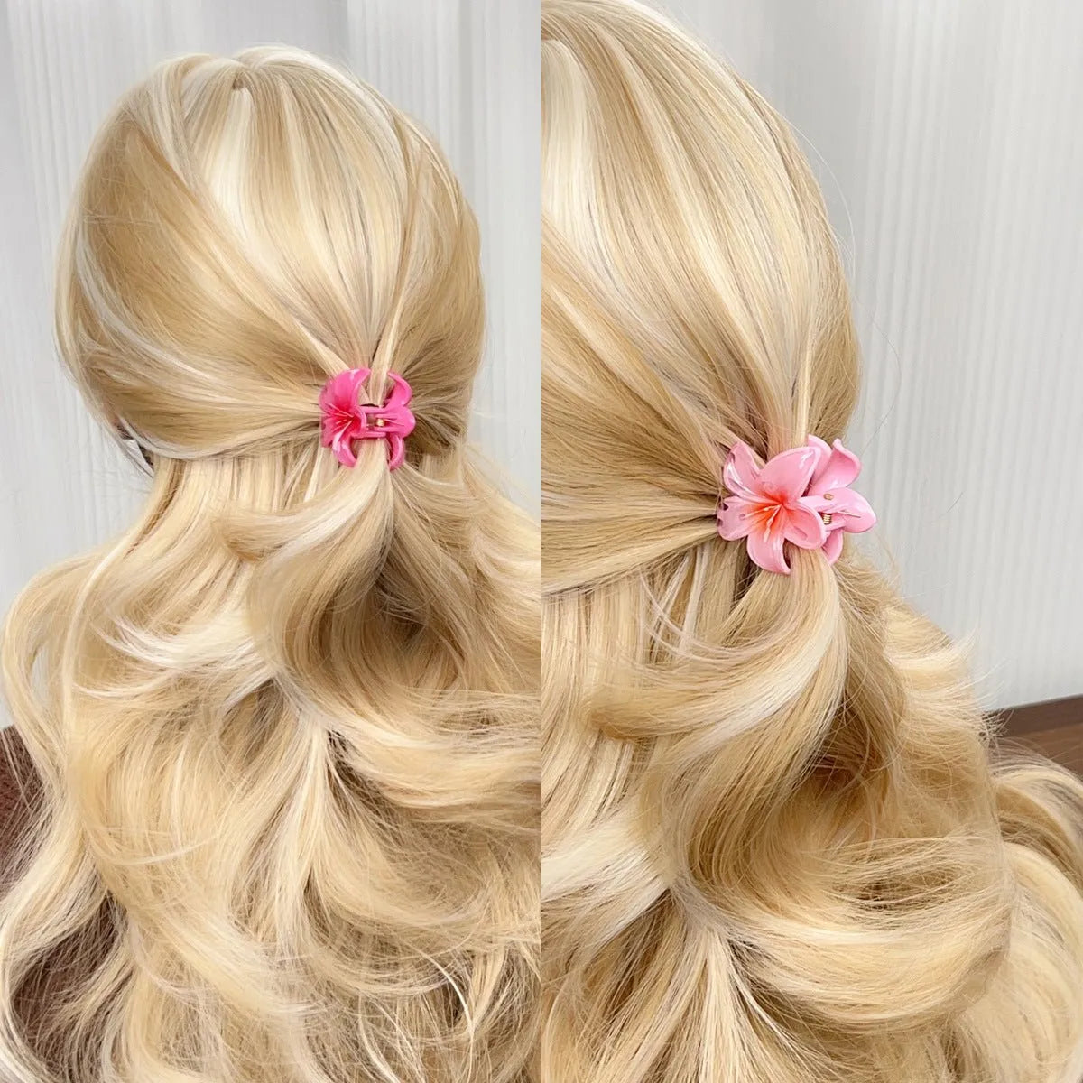 Medium Plumeria Hair Claw - Moonflower