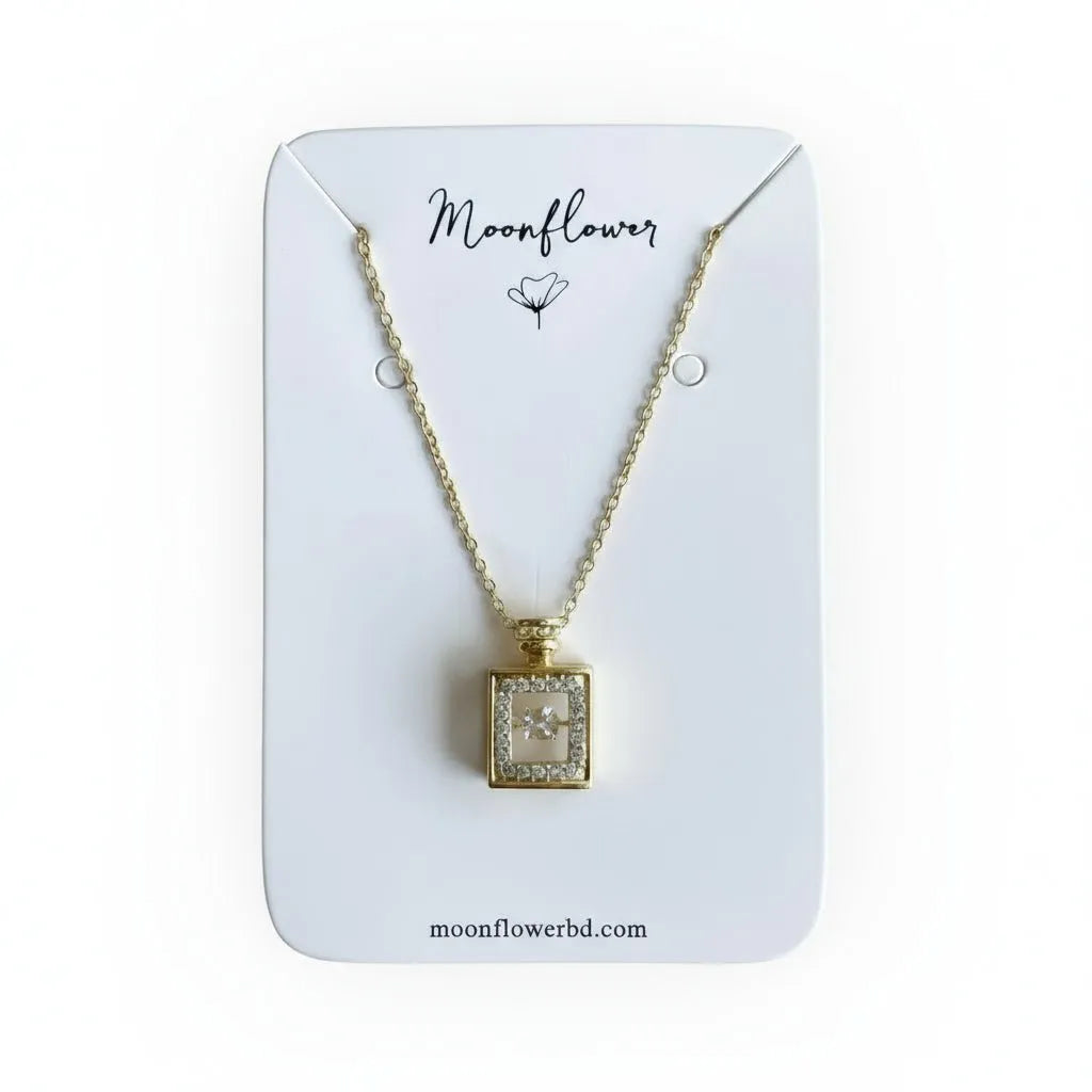 Perfume Bottle Necklace - Moonflower