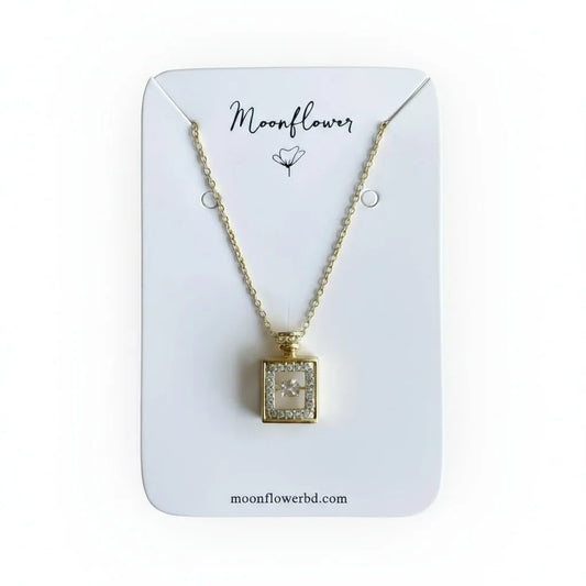 Perfume Bottle Necklace - Moonflower