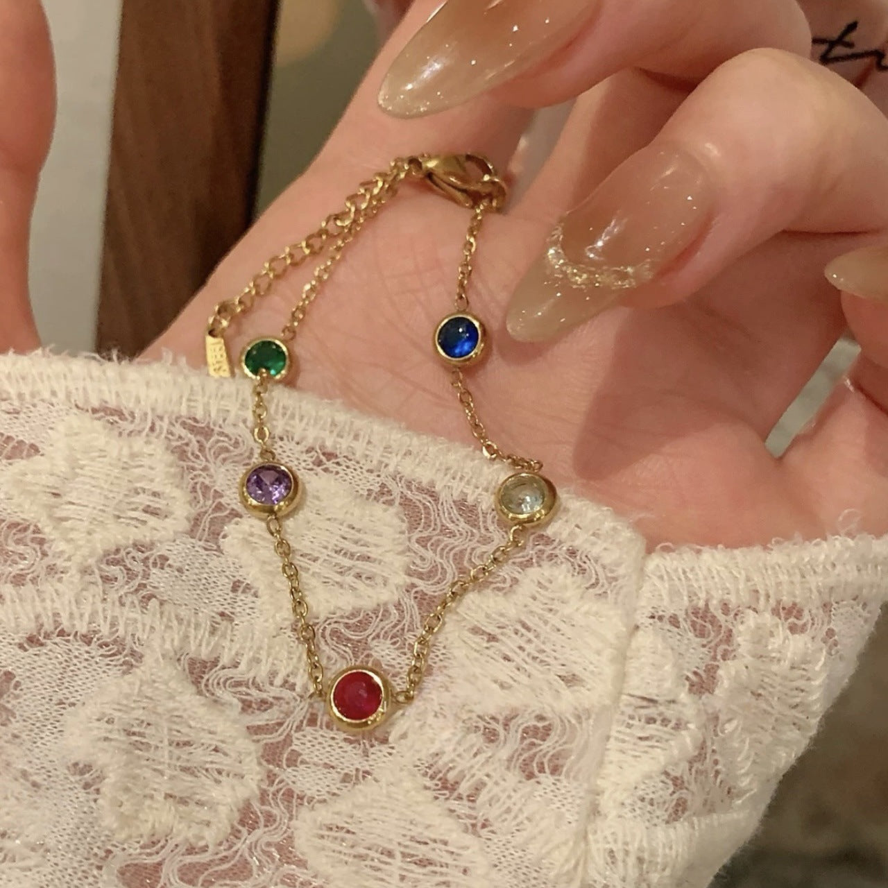 Rainbow Gemstone Bracelet