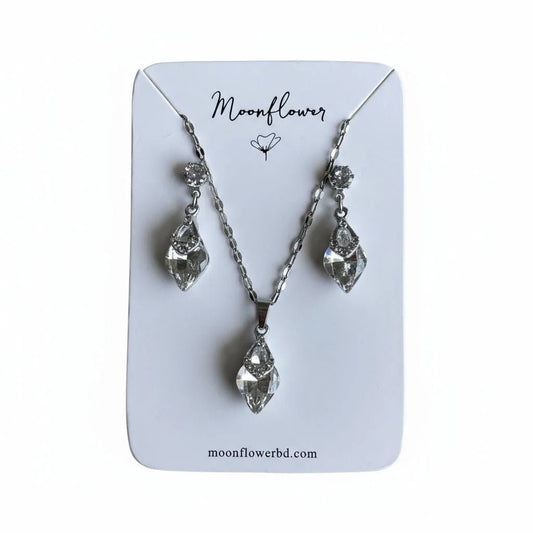Silver Glow Jewelry Set - Moonflower