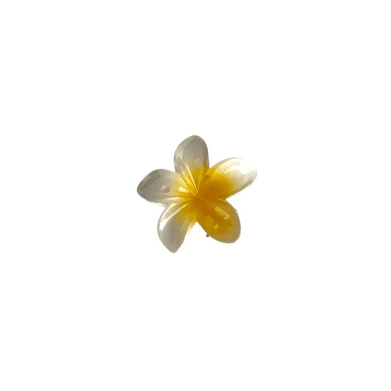Small Plumeria Hair Claw - Moonflower